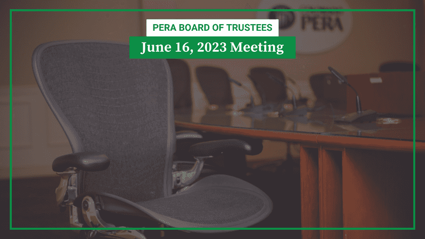 PERA Board Announces Election Results at June Meeting