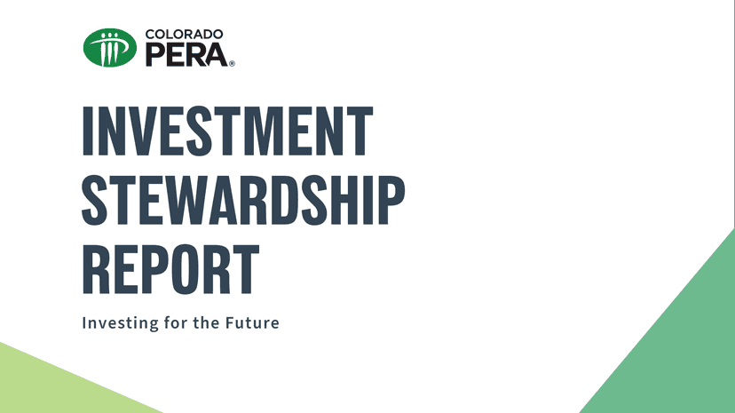 PERA’s Investment Stewardship Report Turns Five Years Old